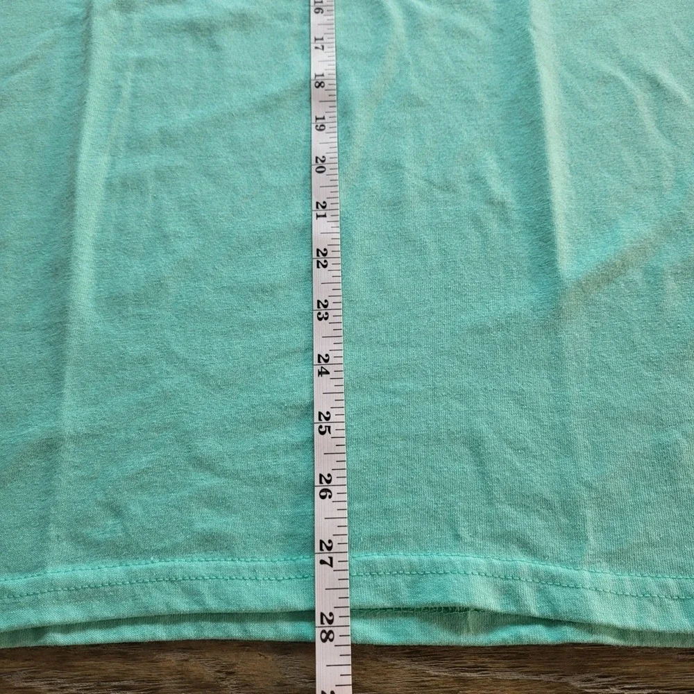 Jerzees Dri-Power Gatlinburg Tennessee Bear Graphic T-Shirt Teal Mens Large